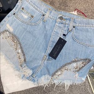 Carmar denim pearl denim shorts